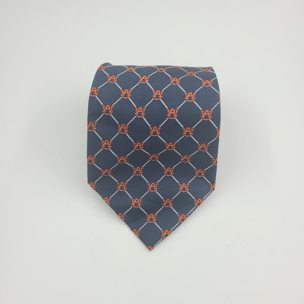 AUBURN Tie. NAVY BLUE.